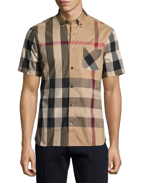 burberry short sleeve polo shirt|Burberry men's long sleeve shirt.